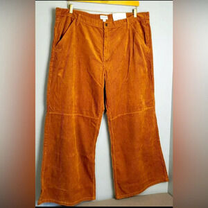 NWT Arizona Jean Baggy Low Rise Wide Leg Sz 11 Color: Brown Aragon Oil (orange)
